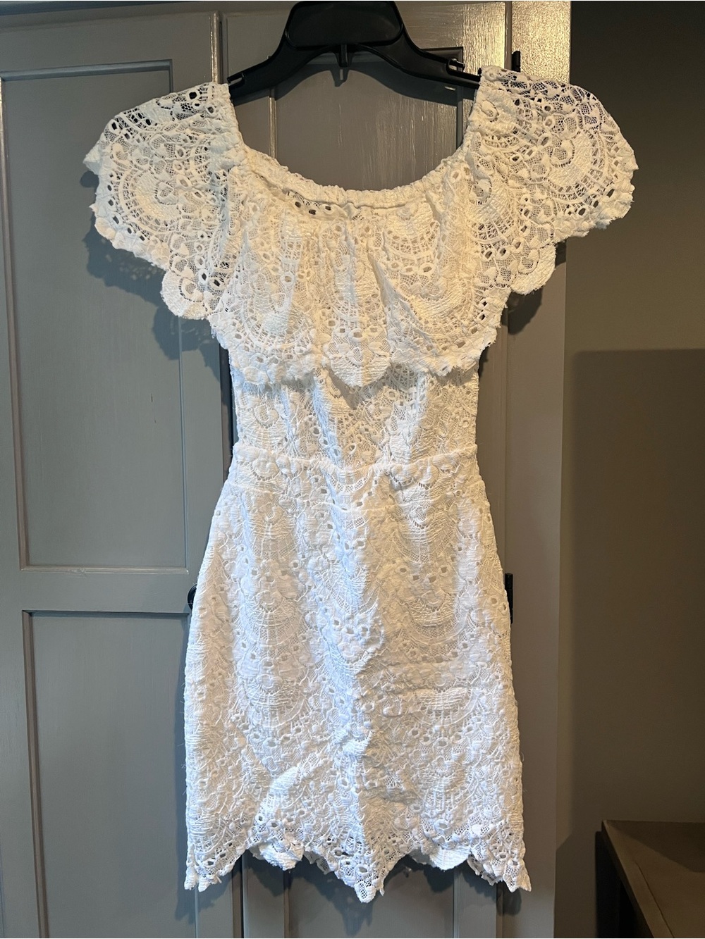 Nightcap white lace mini dress size 1